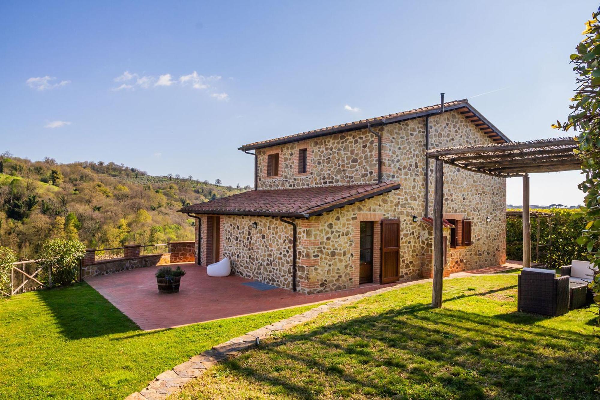Home With A View In Scansano, Tuscany エクステリア 写真